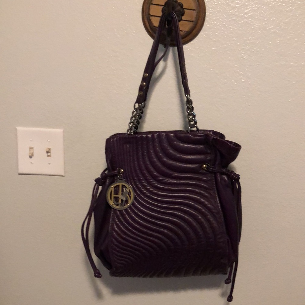 Henri Bendel Purple Quilted Bag